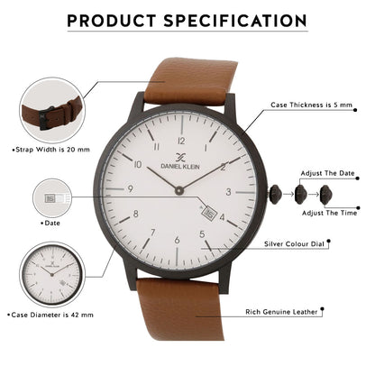 Daniel Klein Premium Men White Dial Watch