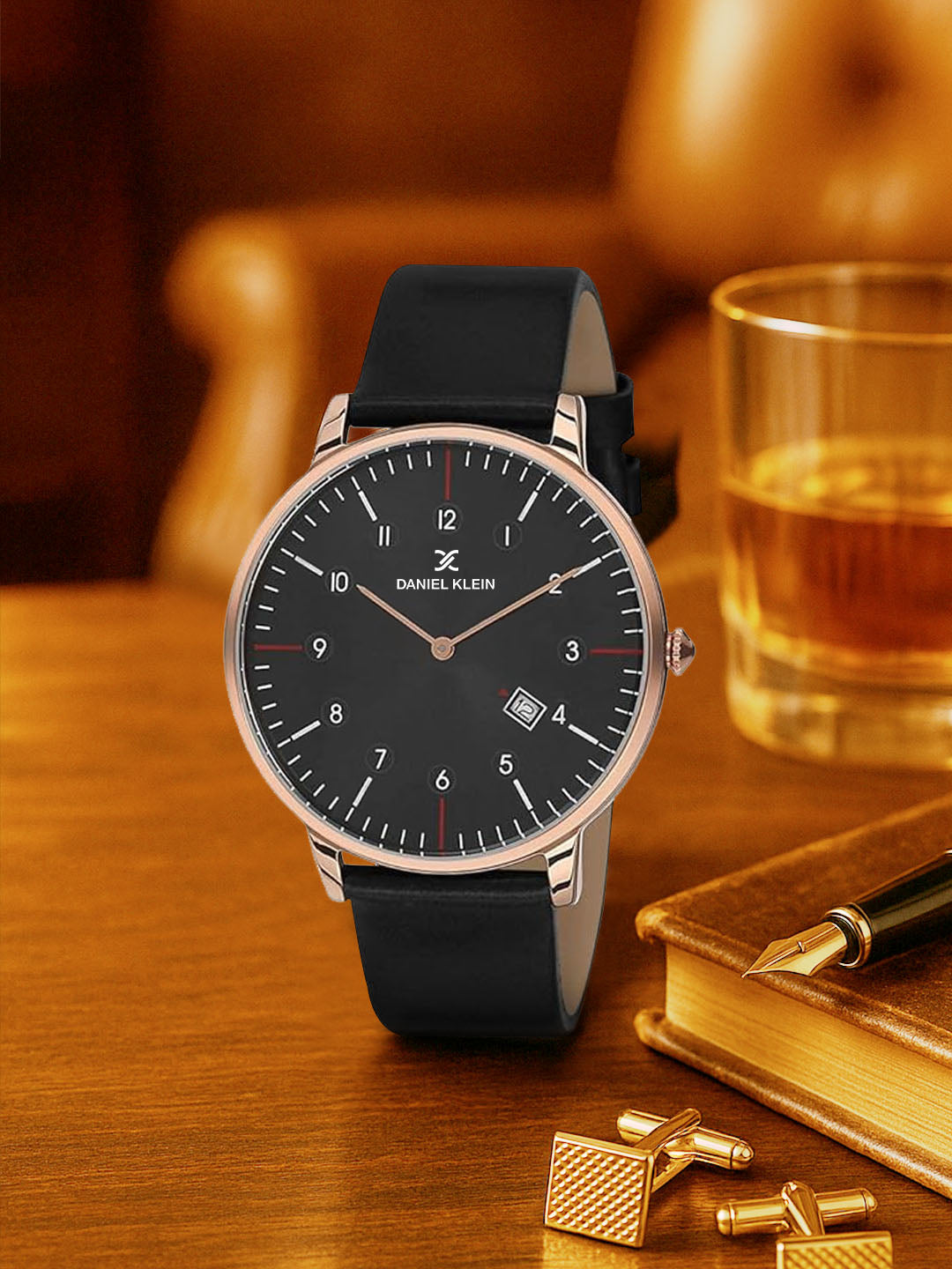 Daniel Klein Premium Men Gun Black Dial Watch