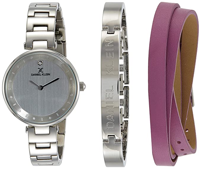 Daniel Klein Gift Set Silver Dial Watch