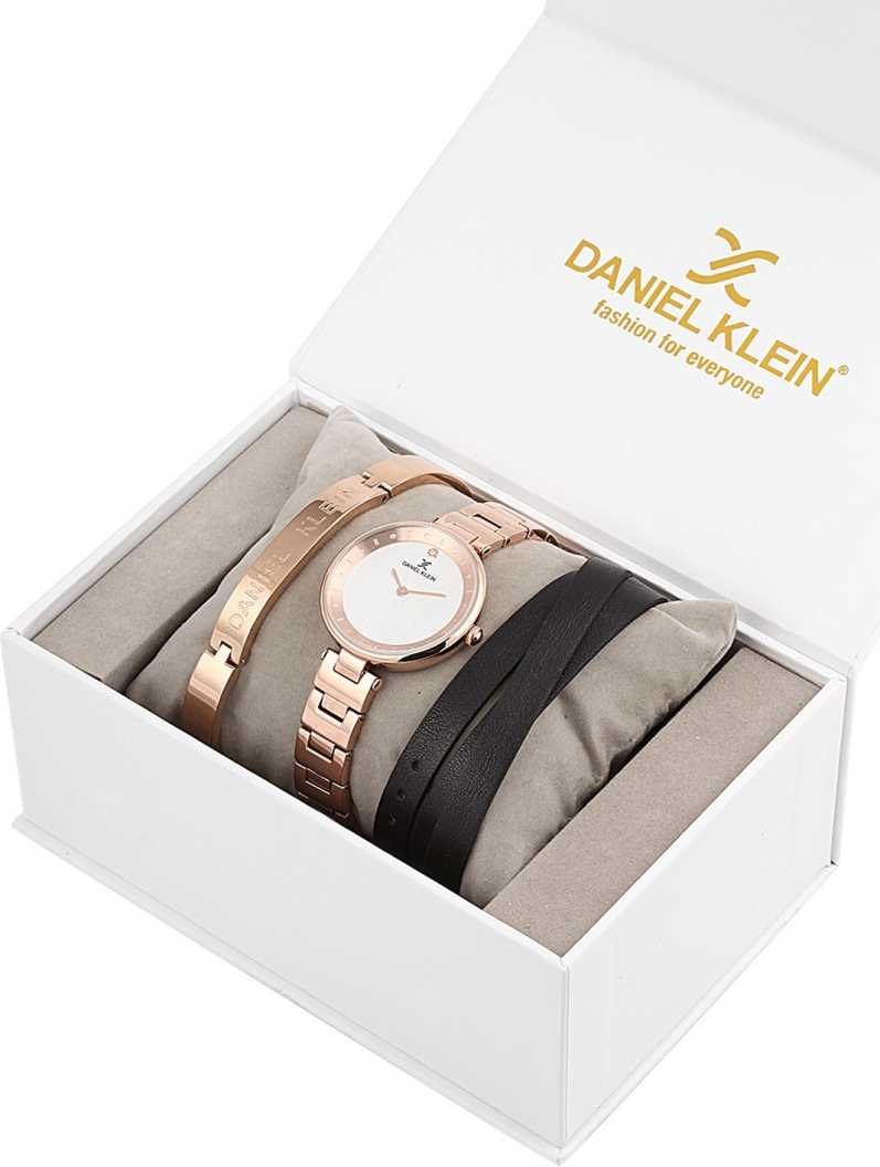 Daniel Klein Gift Set Silver Dial Watch