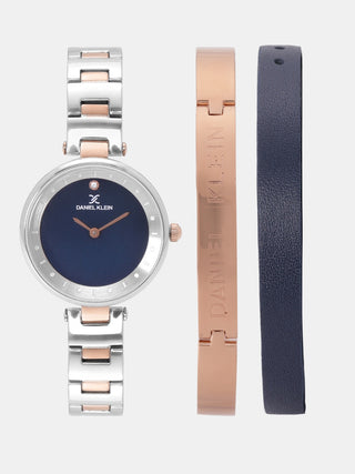 Daniel Klein Gift Set Dark Blue Dial Watch
