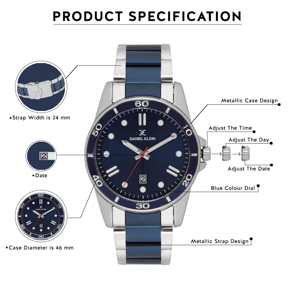 Daniel Klein Premium Men Blue Dial Watch