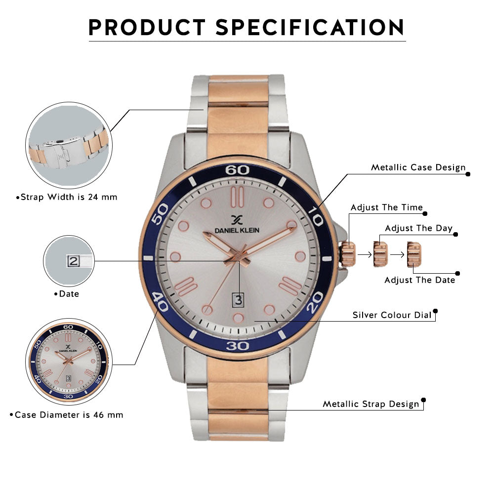 Daniel Klein Premium Men Silver Dial Watch