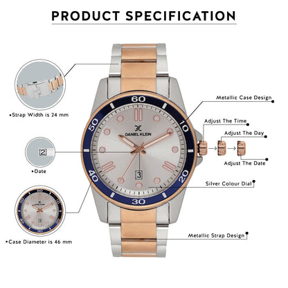 Daniel Klein Premium Men Silver Dial Watch