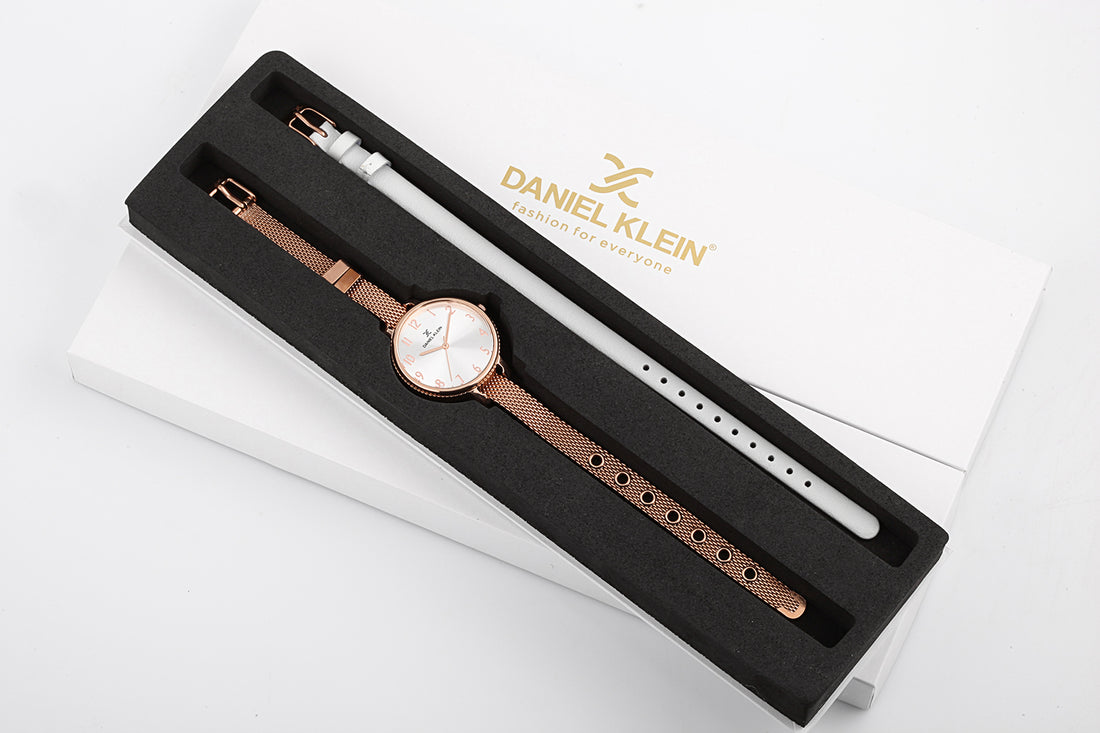 Daniel Klein Gift Set Silver Dial Watch