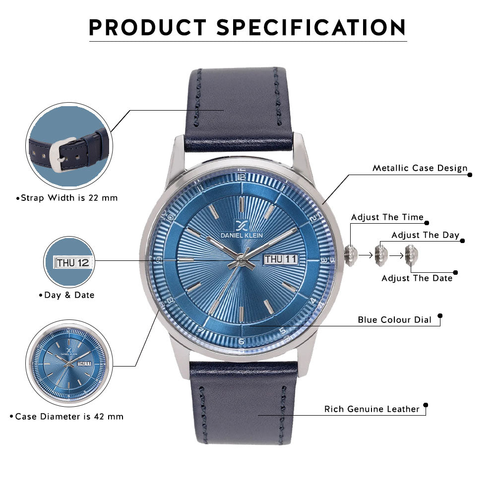 Daniel Klein Premium Men Blue Dial Watch