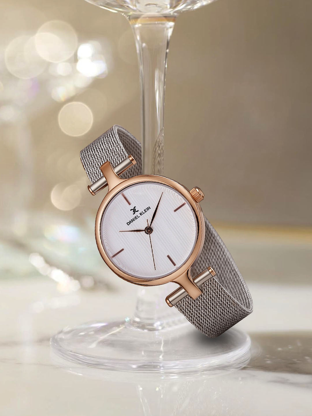 Daniel Klein Premium Women Silver Dial  Watch
