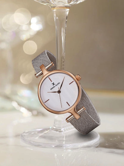 Daniel Klein Premium Women Silver Dial  Watch