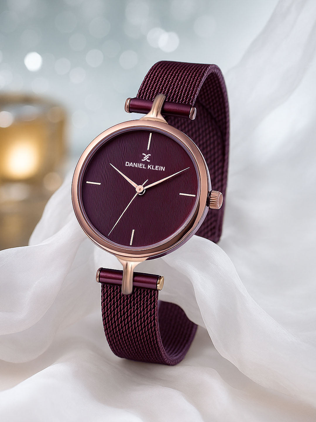 Daniel Klein Premium Women Magenta Dial Watch