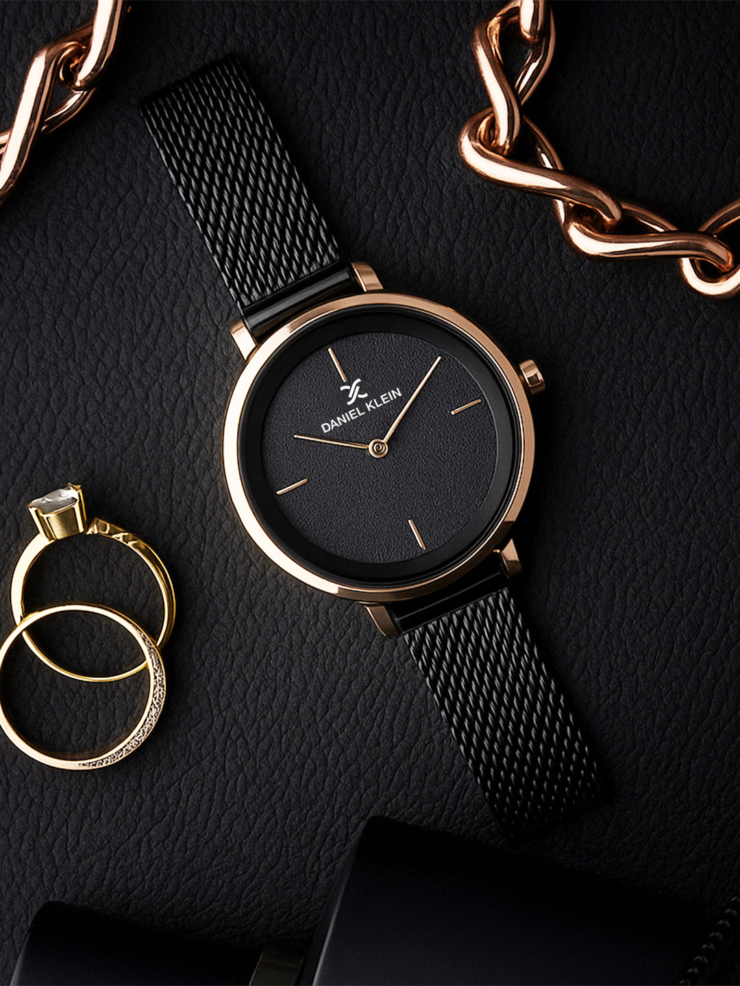 Daniel Klein Premium Women Black Dial Watch