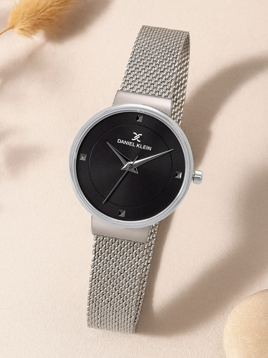 Daniel Klein Fiord Women Gun Black Dial Watch