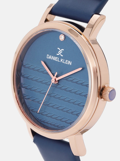 Daniel Klein Premium Women Dark Blue Dial Watch