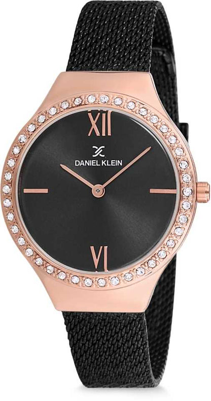 Daniel Klein Fiord Women Black Analogue Watch 12075-7