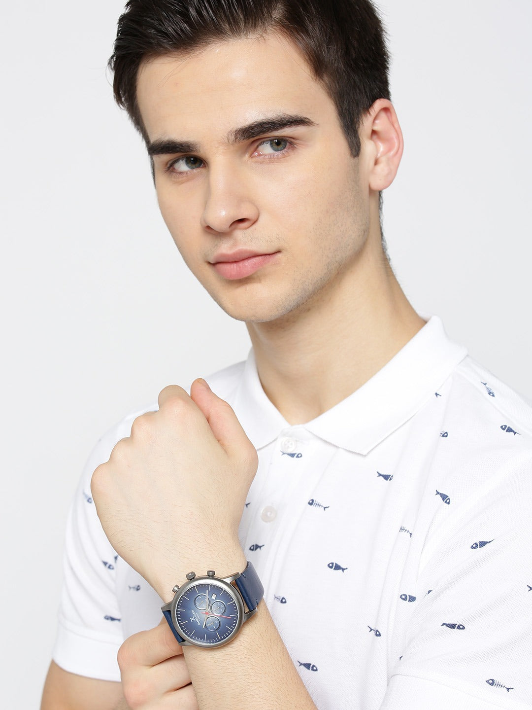 Daniel Klein Men Navy Chronograph Analogue Watch DK12162-6