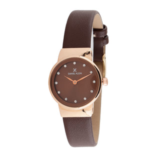 Daniel Klein Dark Brown Dial Analog Gift Set Watch with Bracelet For Women (Pack of 5)