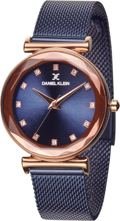 Daniel Klein Blue  Dial Analog Gift Set Watch with Bracelet For Women (Pack of 6)