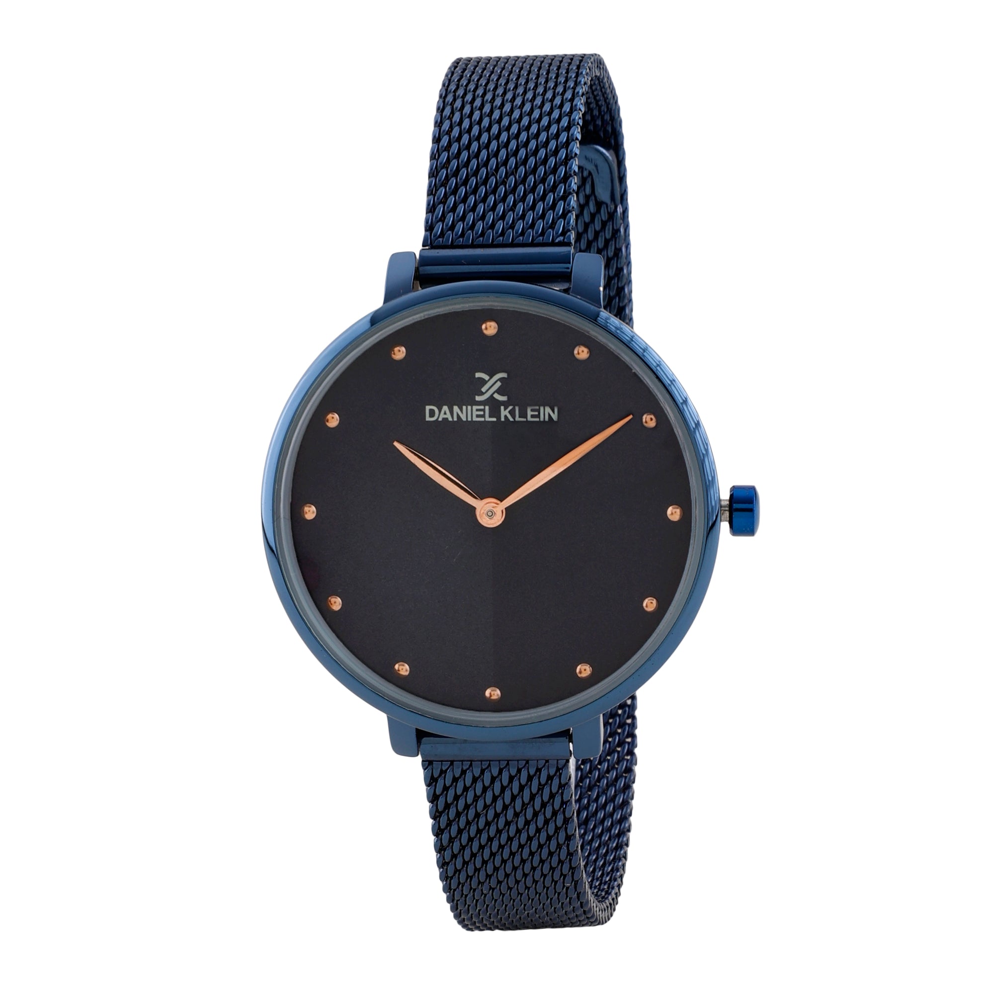 Daniel Klein Blue Dial Analog Gift Set Watch with Bracelet For Women