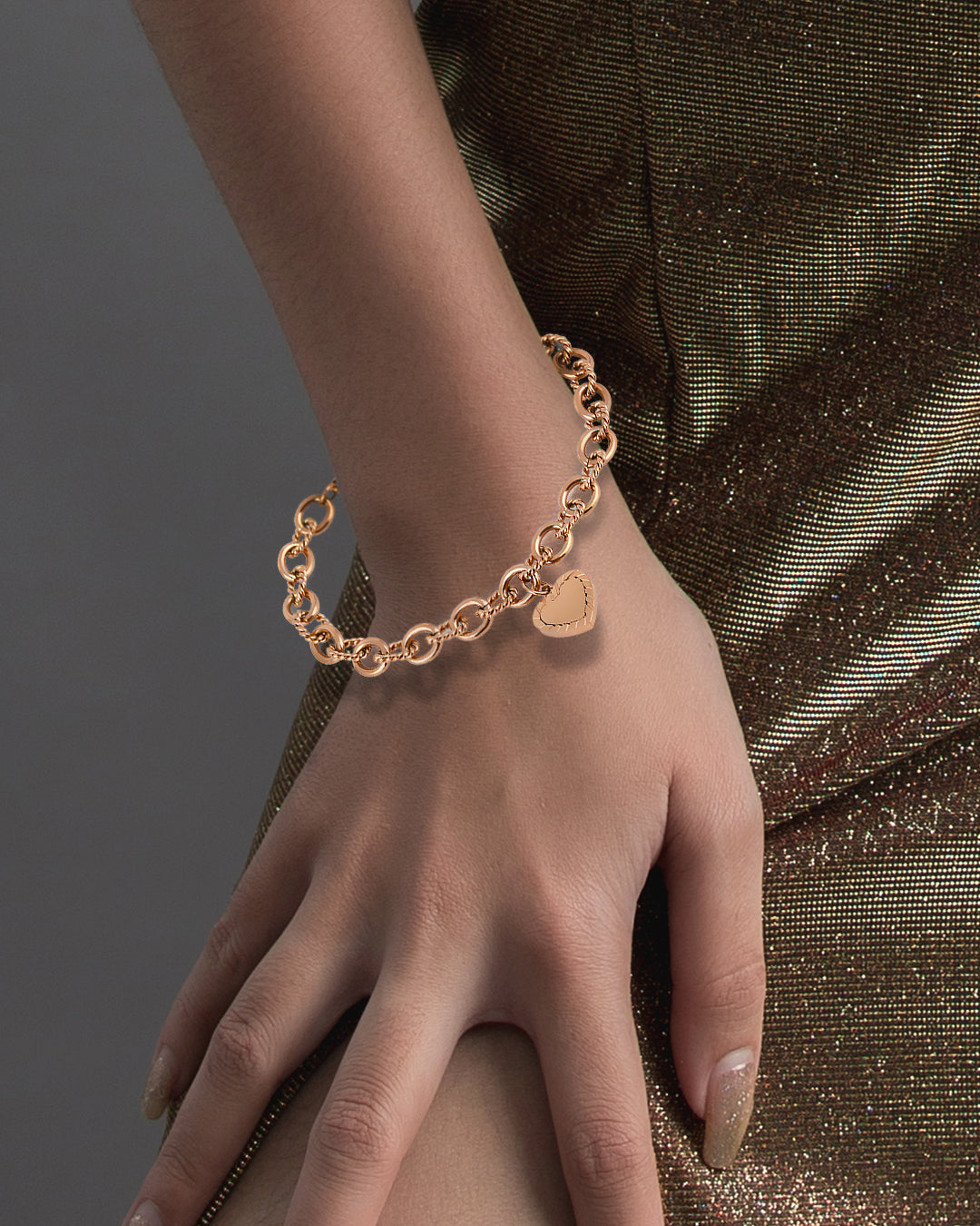 Daniel Klein Rose Gold Color Bracelet For  Women