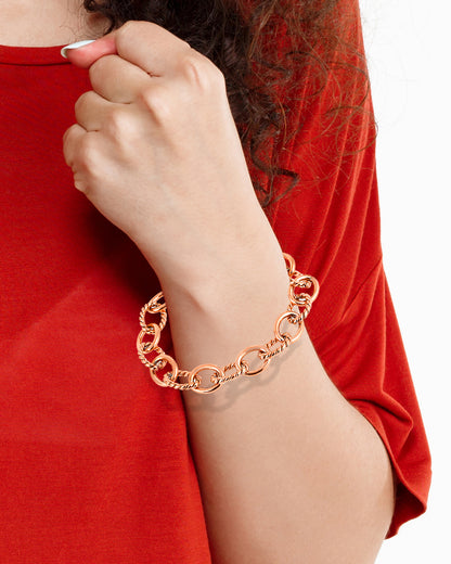 Daniel Klein Rose Gold Color Bracelet For  Women