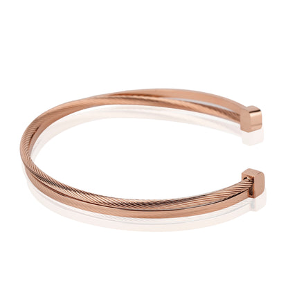 Daniel Klein Rose Gold Color Bracelet For  Women