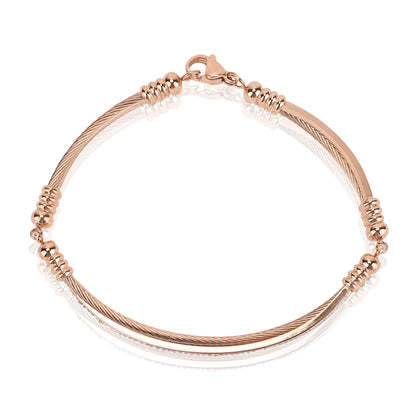 Daniel Klein Rose Gold Color Bracelet For  Women
