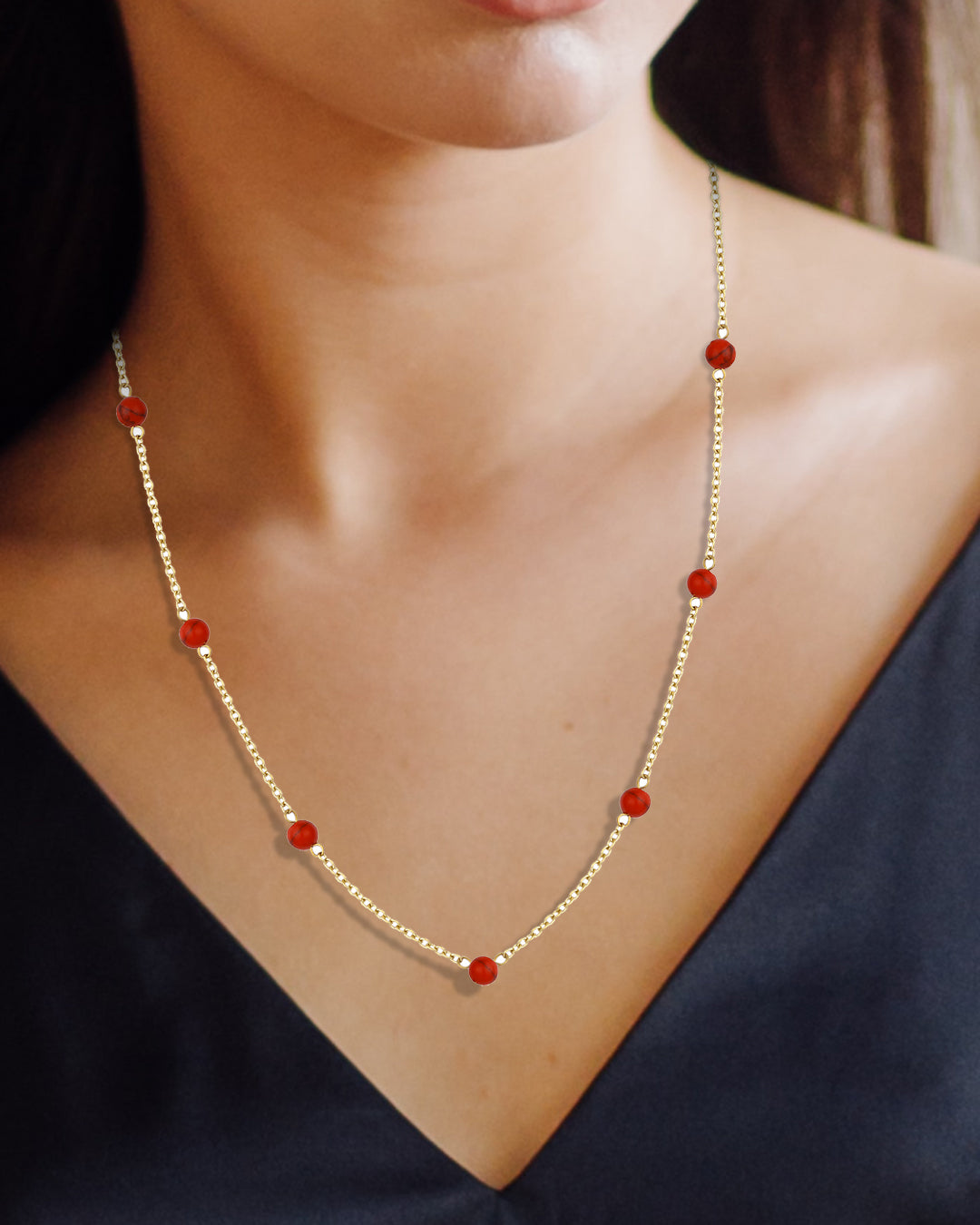 Daniel Klein Rose Gold Color Necklace For  Women