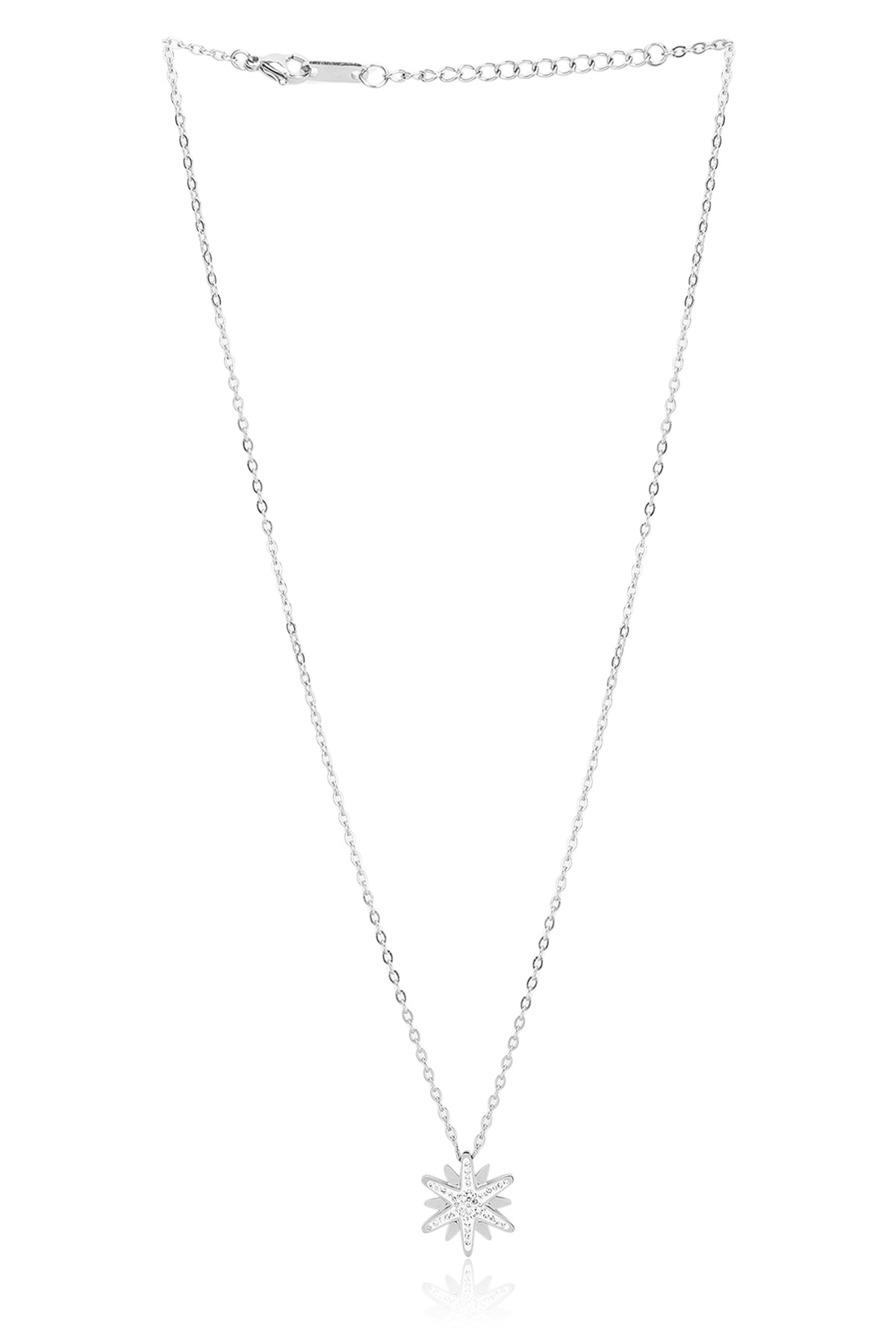 Silver Plated with CZ Heart Fancy Necklace for women – Carlton London Online