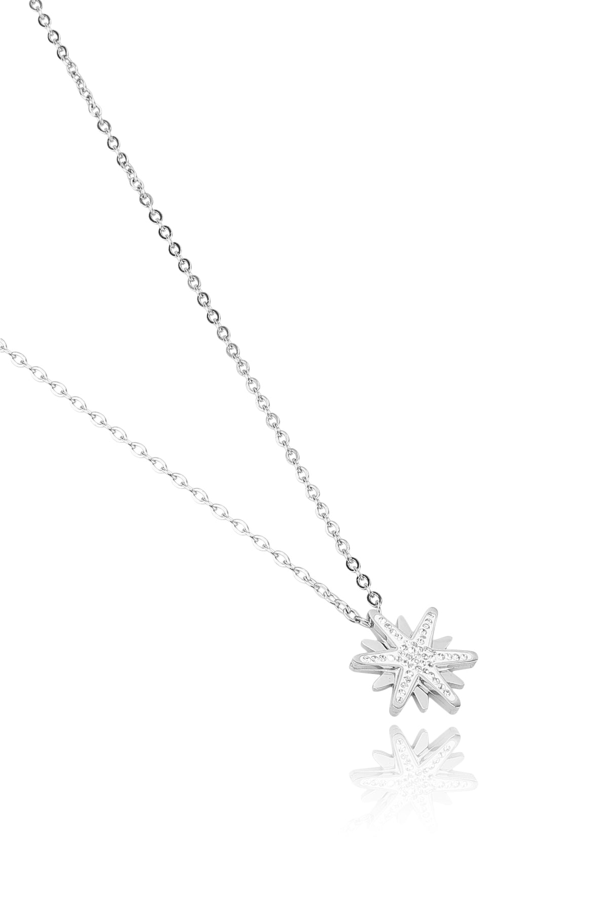 Lovely design with diamond silver color necklace for women & girls - – Soni  Fashion®