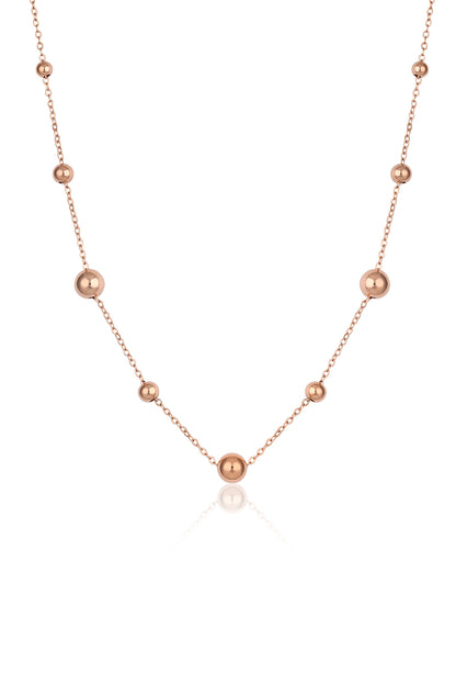 Daniel Klein Rose Gold Color Necklace For  Women