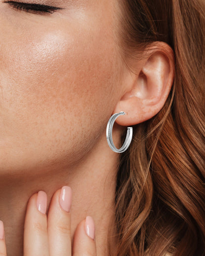 Daniel Klein Silver Color Earring For  Women