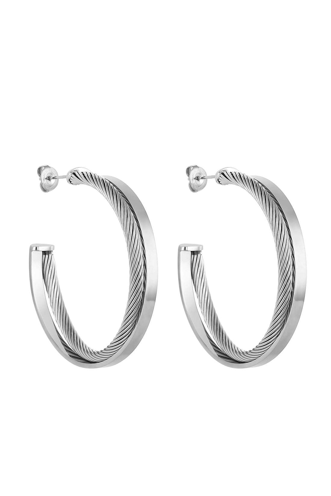 Daniel Klein Silver Color Earring For  Women