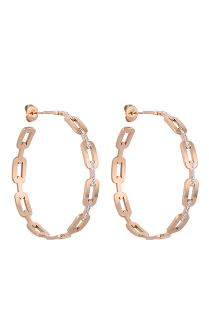 Daniel Klein Rose Gold Color Earring For  Women