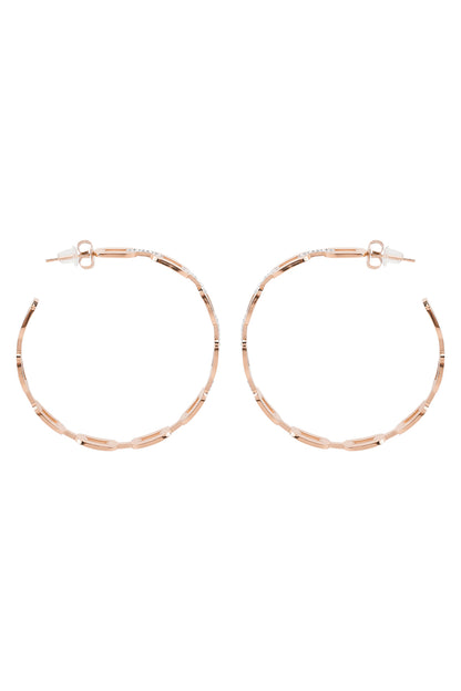 Daniel Klein Rose Gold Color Earring For  Women