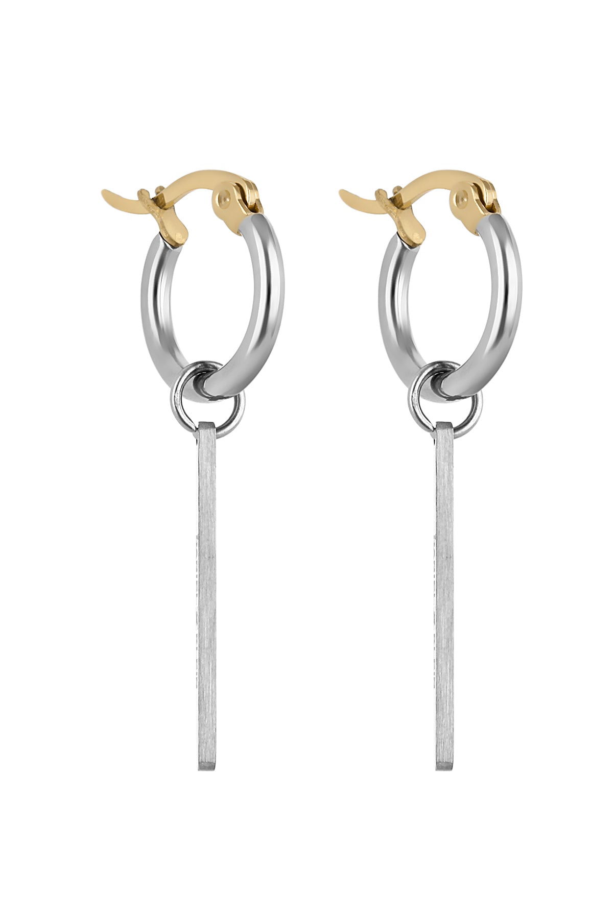 Click top hoop earrings 35 mm. – Mar Silver Jewelry