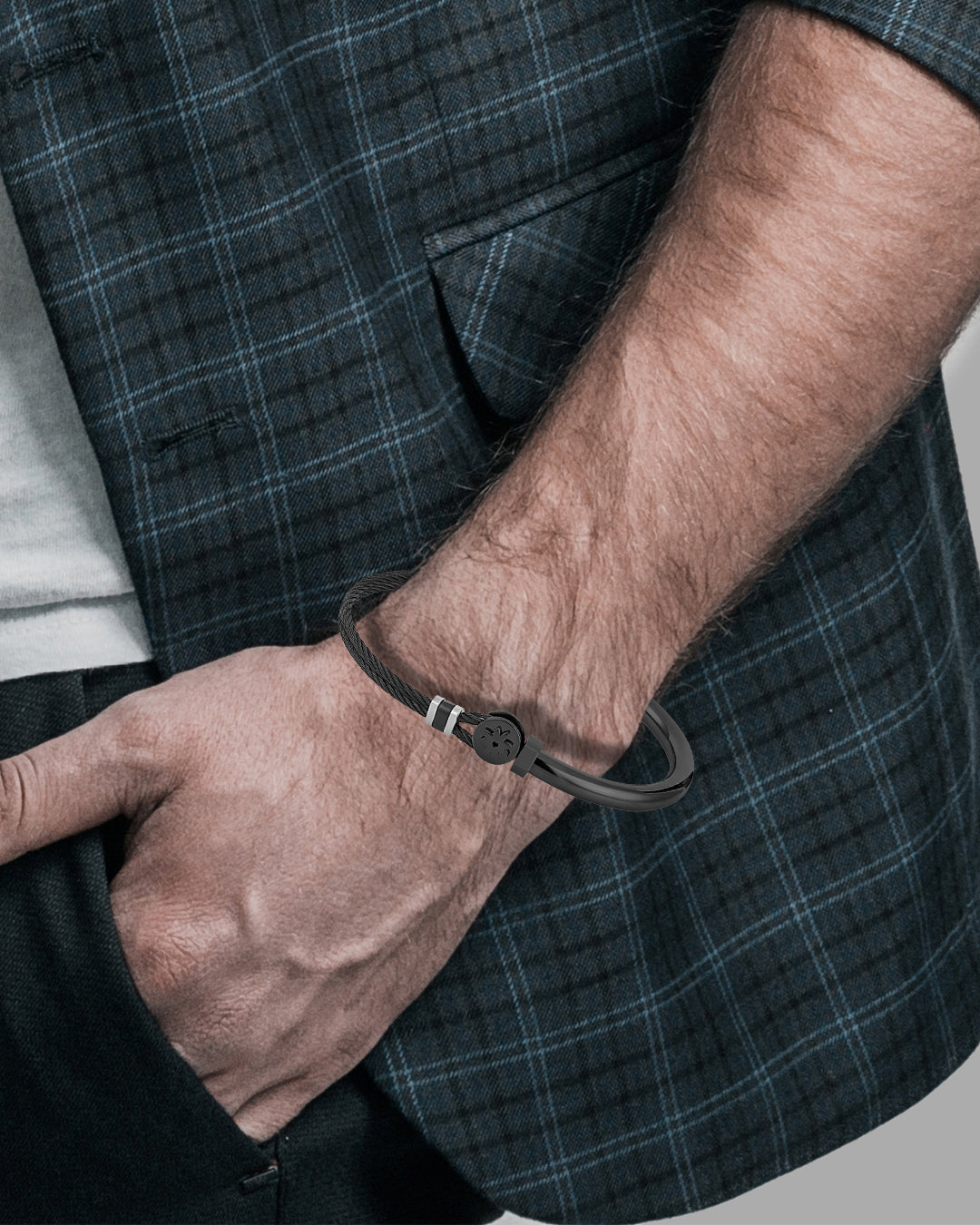 Daniel Klein Black Color Bracelet For  Men