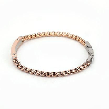 Daniel Klein Rose Gold Color Bracelet For  Men