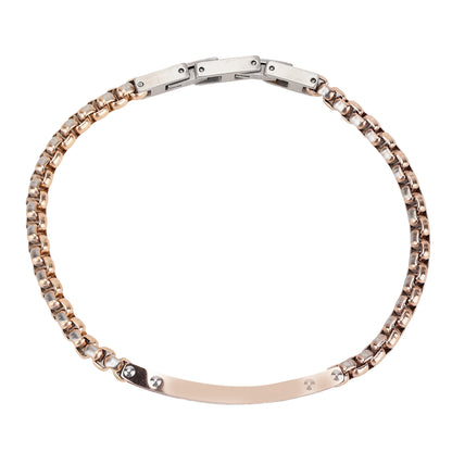 Daniel Klein Rose Gold Color Bracelet For  Men