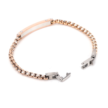 Daniel Klein Rose Gold Color Bracelet For  Men