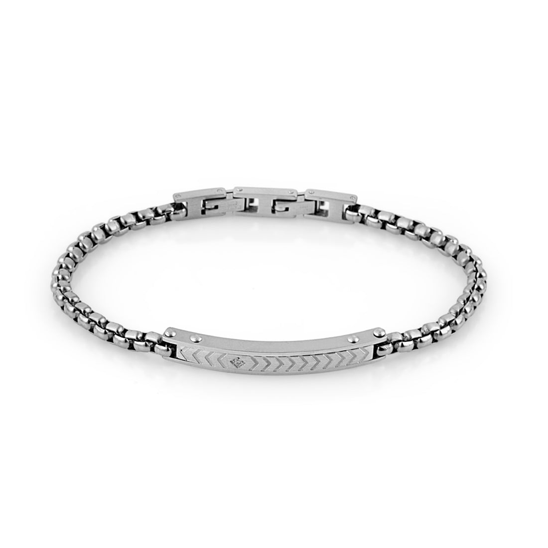 Daniel Klein Silver Color Bracelet For  Men