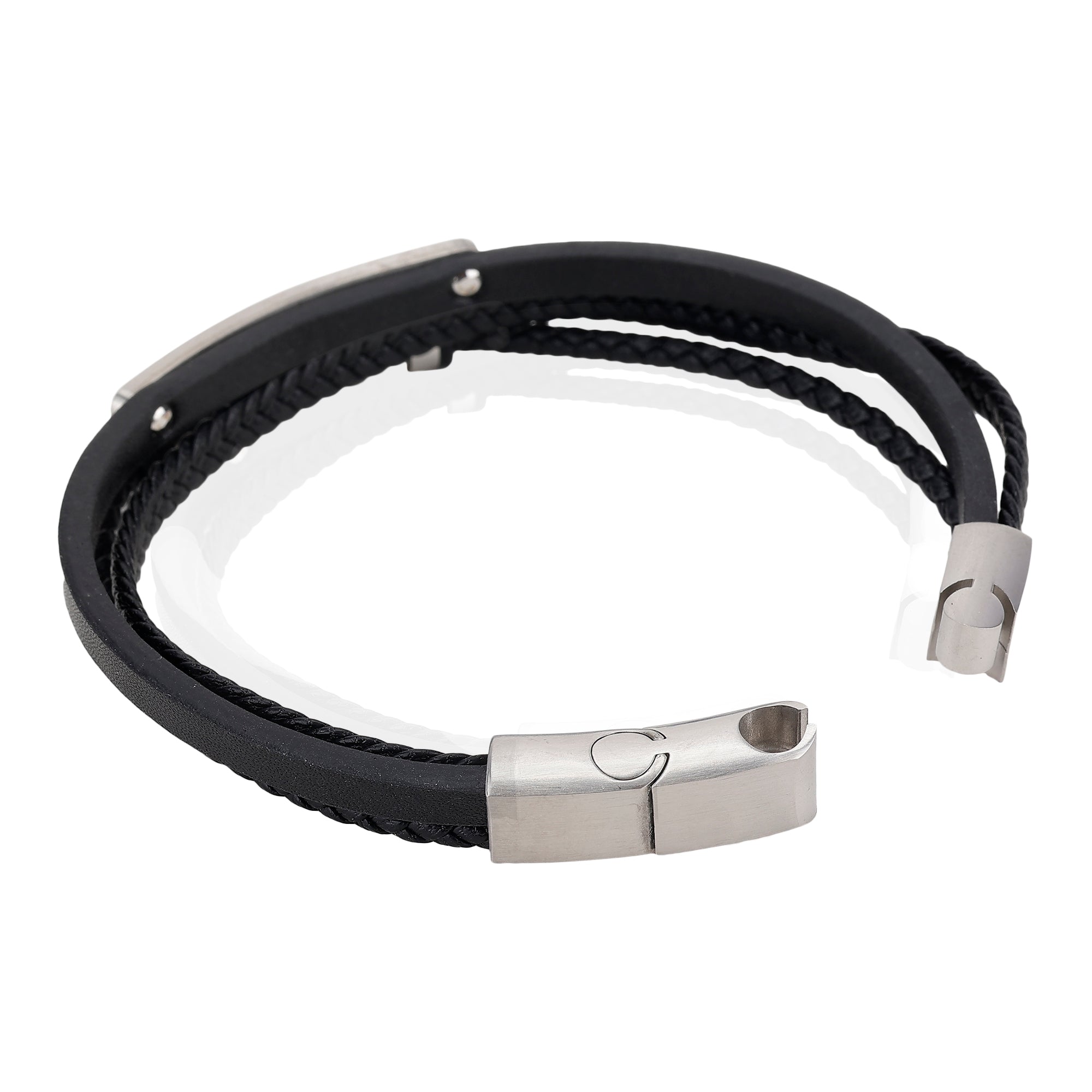 Daniel Klein Silver Color Bracelet For  Men