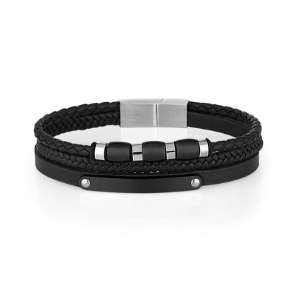 Daniel Klein Black Color Bracelet For  Men