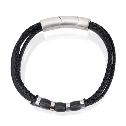 Daniel Klein Black Color Bracelet For  Men