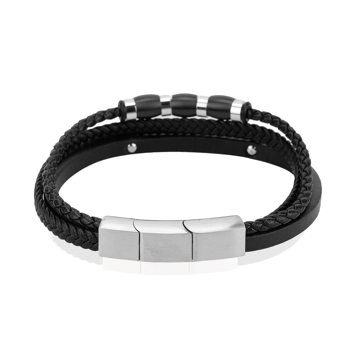 Daniel Klein Black Color Bracelet For  Men