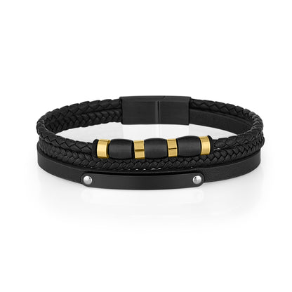 Daniel Klein Black Color Bracelet For  Men