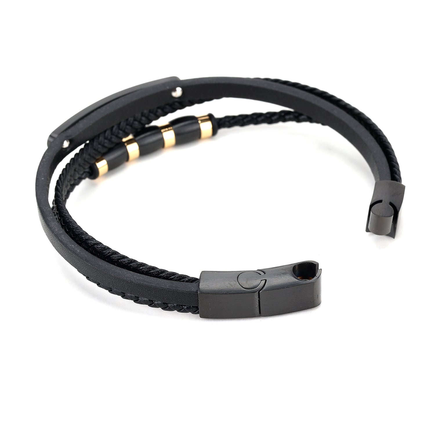 Daniel Klein Black Color Bracelet For  Men