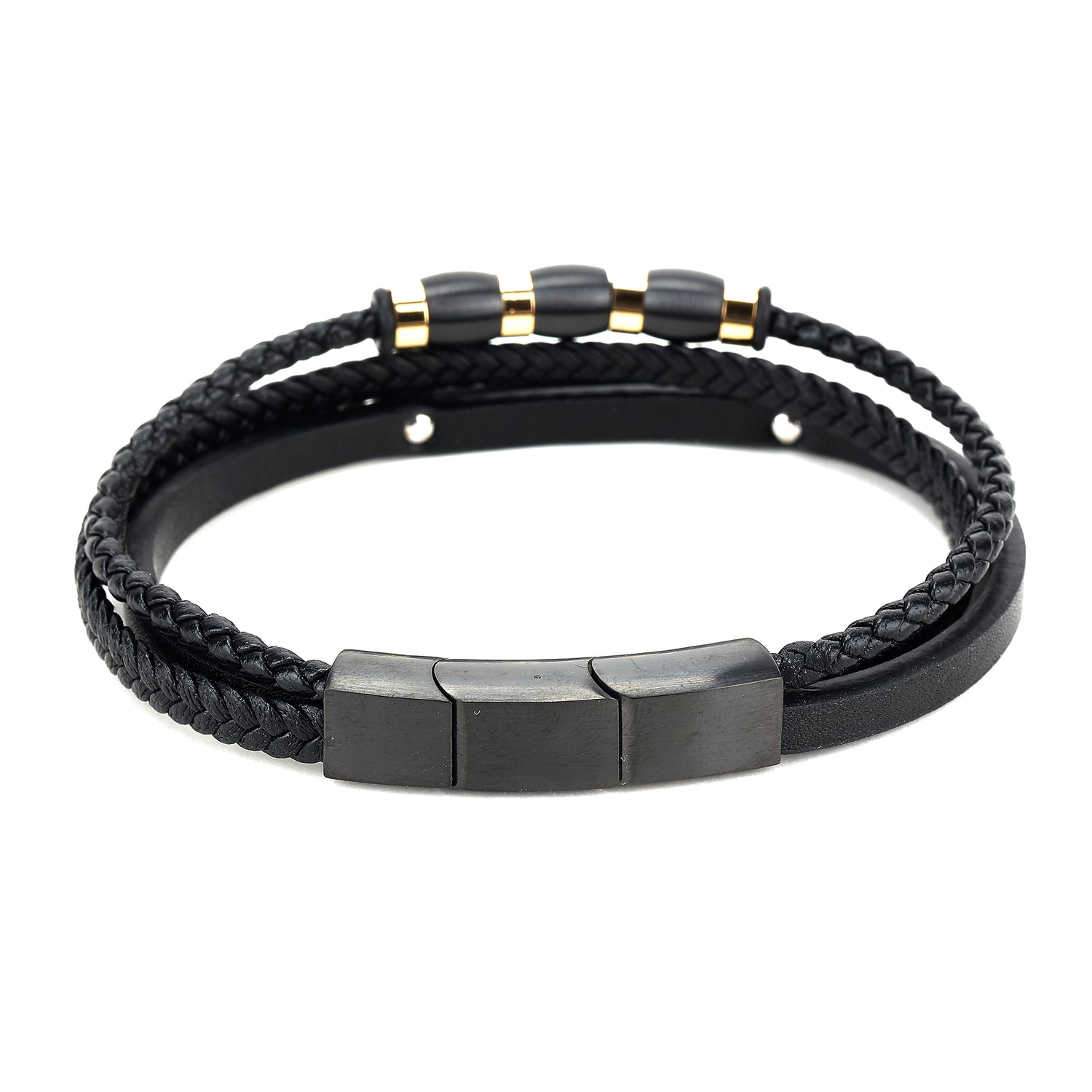 Daniel Klein Black Color Bracelet For  Men