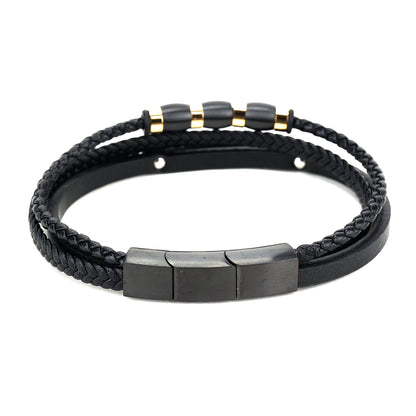 Daniel Klein Black Color Bracelet For  Men