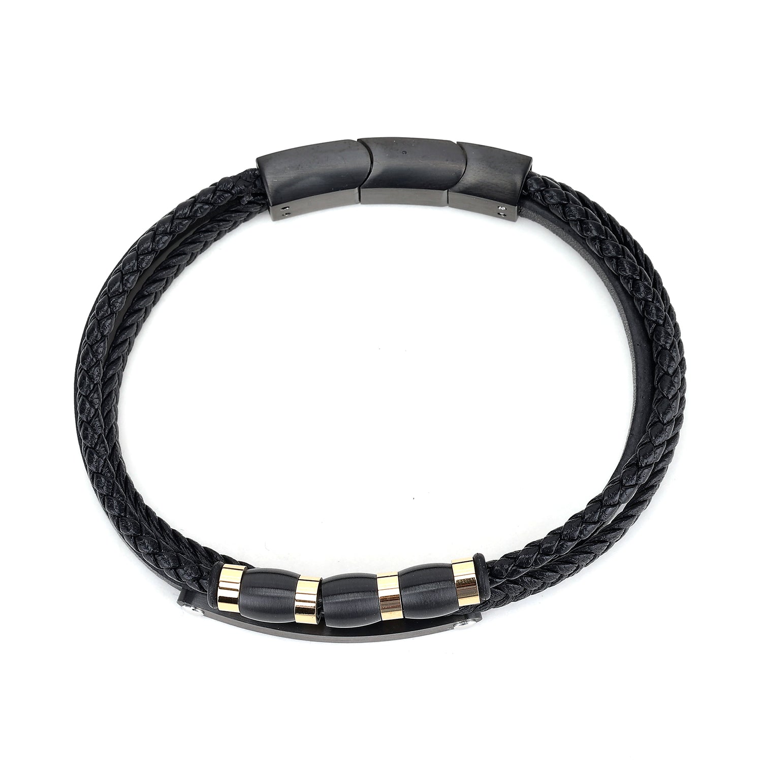 Daniel Klein Black Color Bracelet For  Men