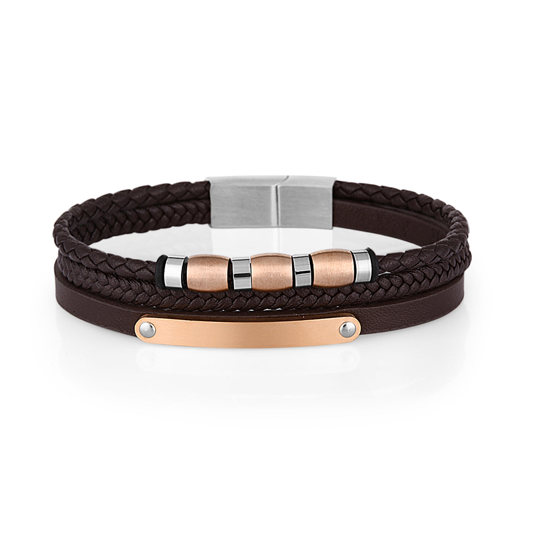 Daniel Klein Silver Color Bracelet For  Men