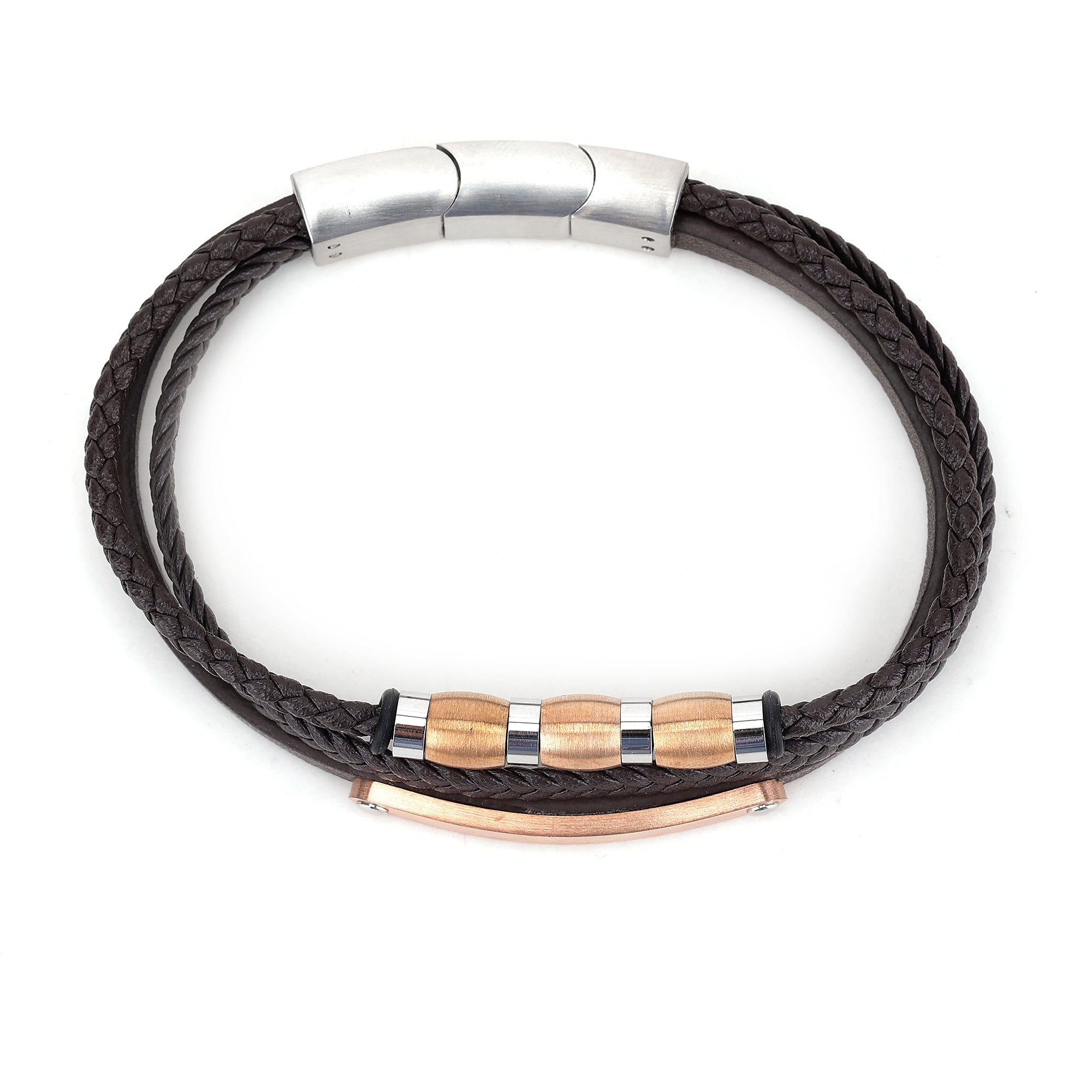 Daniel Klein Silver Color Bracelet For  Men
